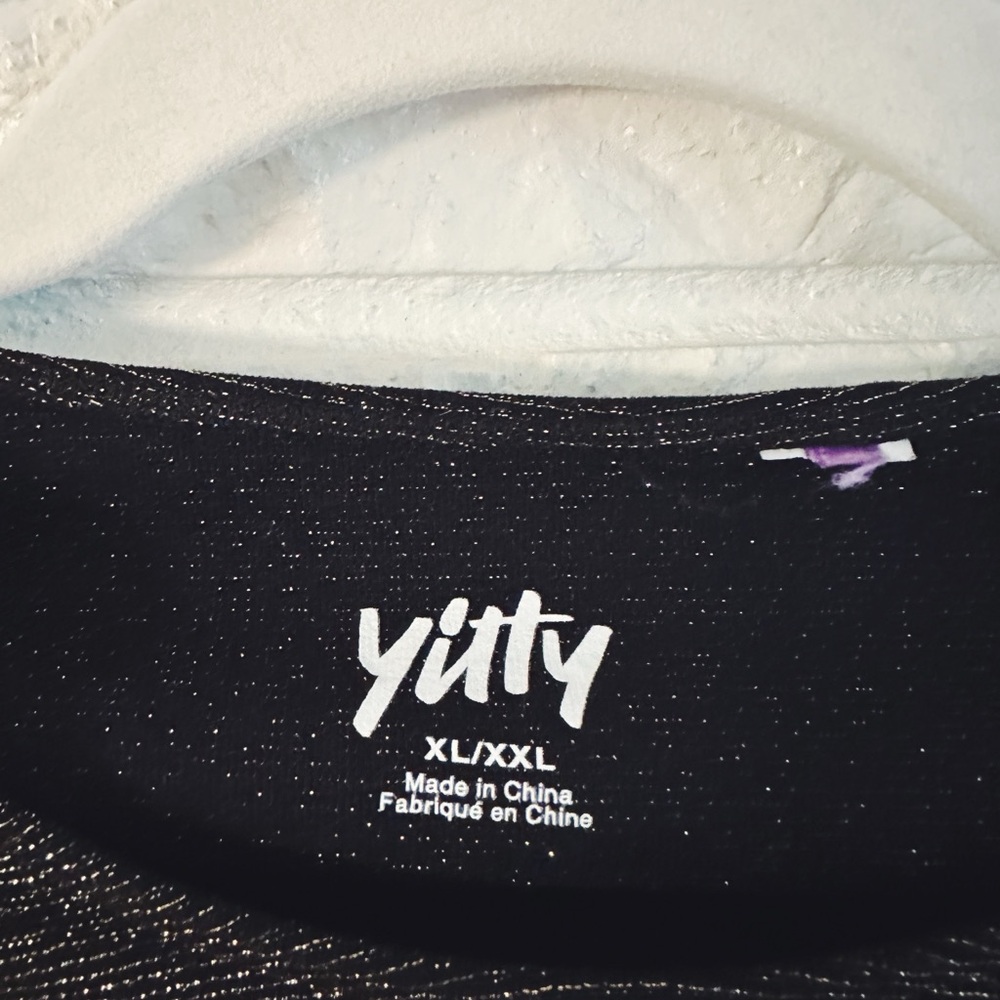 YITTY Black Glitter Long Sleeve Bodysuit - Picture 5 of 6
